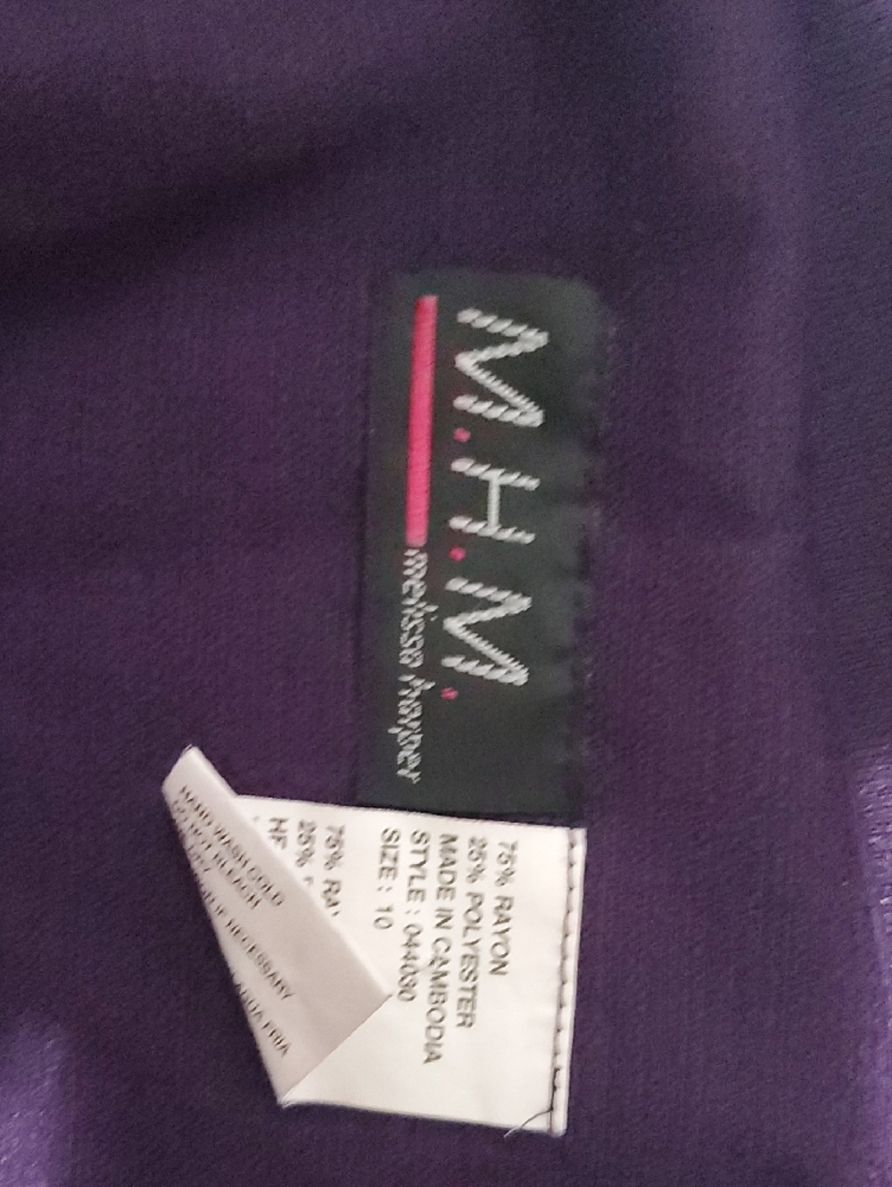 M.M. Couture Deep Purple dress - Picture 4 of 5